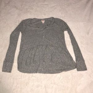Mossimo Supply Co. Grey Flowy Sweater
